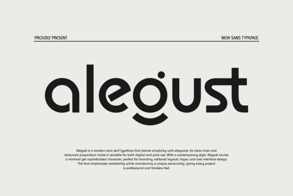 Alegust: A Modern Sans Serif Font for Crafters and Makers