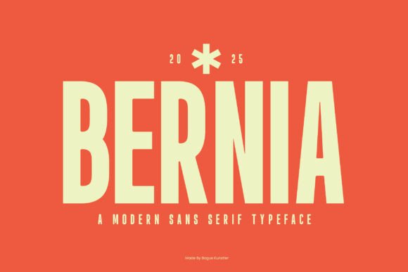 Bernia: A Modern Sans Serif Font for Handmade Designers and Creative Makers
