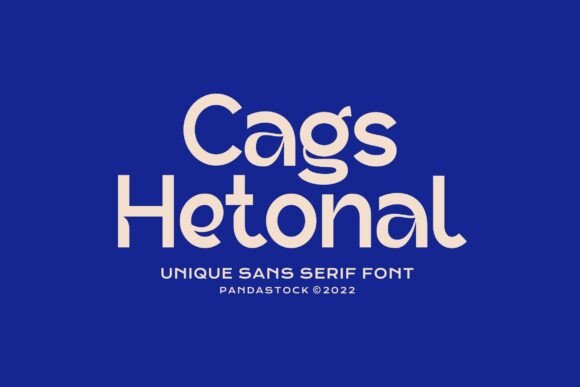 Cags Hetonal: A Clean Sans Serif Font for Crafters and Product Designers