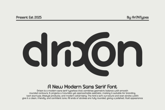 Drixon: A Modern Sans Serif Font for Elegant Editorial Design