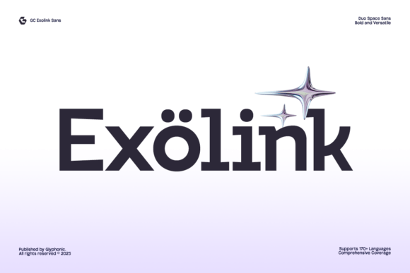 Exolink: A Bold Sans Serif Font for Modern Branding Projects