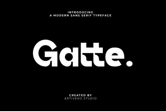 Gatte: A Refined Sans Serif Font for Elegant Editorial Design