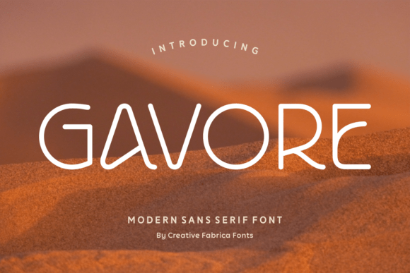 Gavore: A Playful Sans Serif Font for Lifestyle Branding and Editorial Design