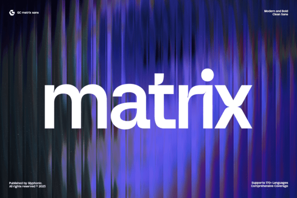 Gc Matrix Font: Bold Sans Serif for Modern Business Branding