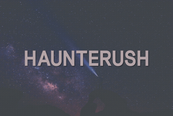 Haunterush: A Modern Sans Serif Font for Elegant Editorial Design