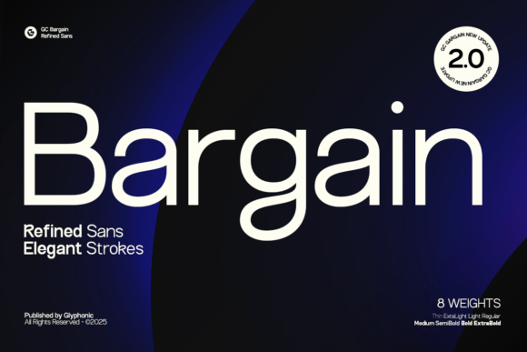 How Gc Bargain V2 Transformed Our Bakery Branding with Clean Sans Serif Typography