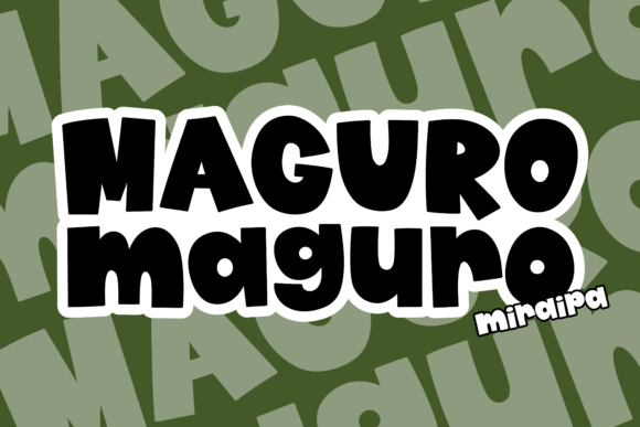 Maguro: A Quirky Handwritten Sans Serif Font for Playful Editorial Design