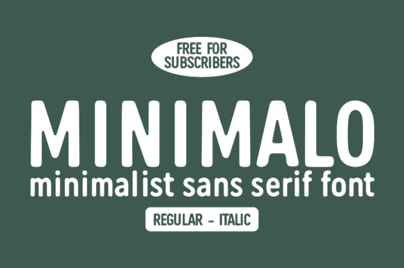 Minimalo: A Minimalist Sans Serif Font for Handmade Branding and Product Design