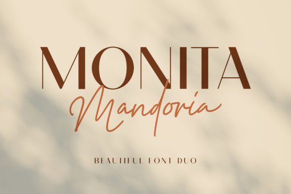 Monita Mandoria: A Luxurious Serif Font for Elegant Editorial Design