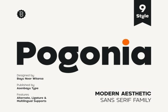 Pogonia: A Modern Sans Serif Font for Timeless Editorial Design