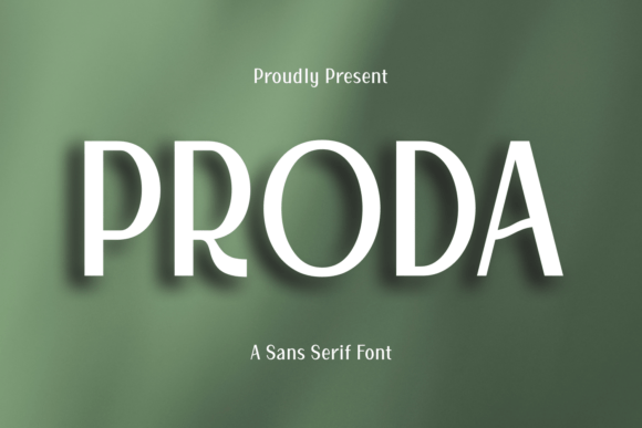 Proda: A High-Contrast Sans Serif Font for Luxury Branding and Campaign Headlines