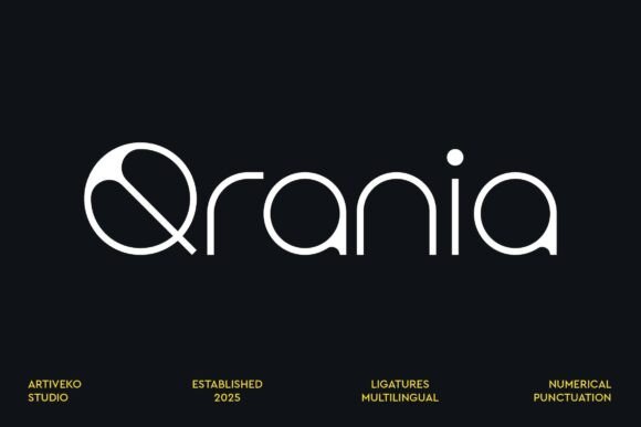 Qrania: A Clean Sans Serif Font for Professional Branding