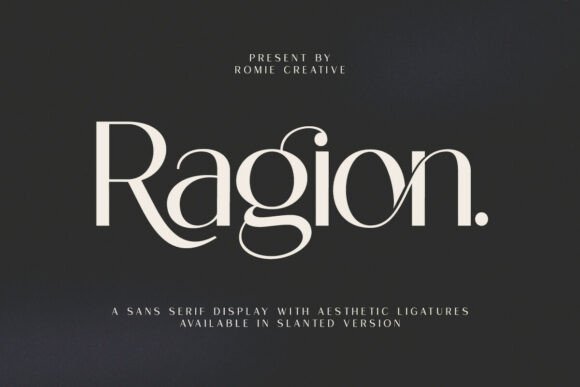 Ragion: A Stylish Sans Serif Font for Makers and Brand Creators