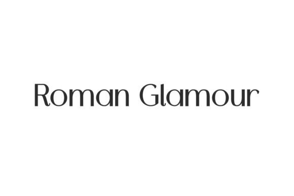 Roman Glamour Font: Elegant Sans Serif for Crafters & Sellers