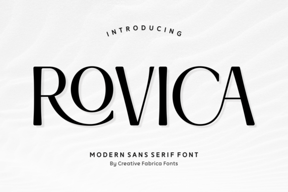 Rovica: A Modern Sans Serif Font for Elegant Editorial Design