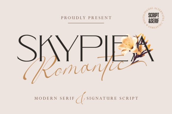 Skypiea Romantic: A Signature Font Duo for Elegant Editorial Design