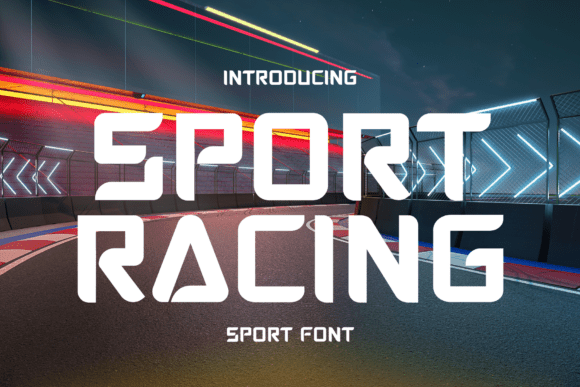 Sport Racing: A Playful Sans Serif Font for Dynamic Branding Projects