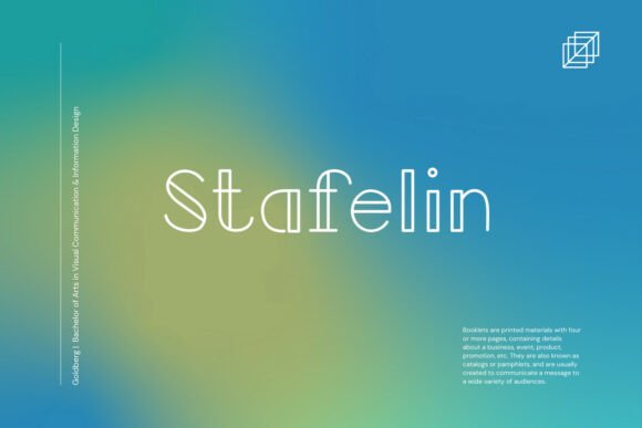 Stafelin: A Modern Sans Serif Font for Crisp Digital Campaigns