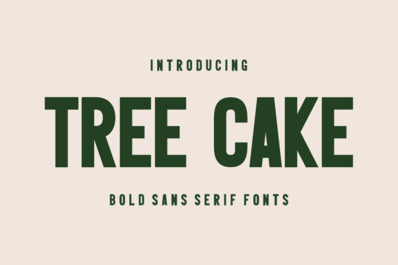 Tree Cake: A Stylish Sans Serif Font with Vintage Charm for Crafters and Makers