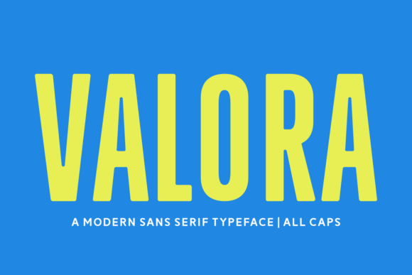 Valora: A Bold Sans Serif Font for Handmade Business Branding and Product Design