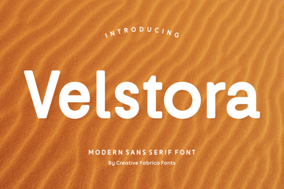 Velstora: A Clean Sans Serif Font for Modern Web Design and Brand Identity