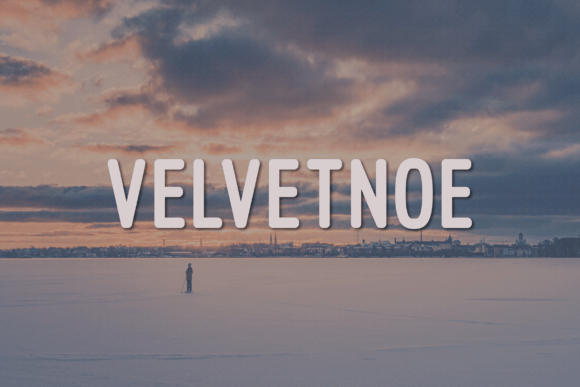 Velvetnoe: A Modern Sans Serif Typeface for High-Impact Campaign Visuals